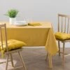 Wipe Clean BCI Cotton Tablecloth Ochre -Kitchen Supplies 30922233