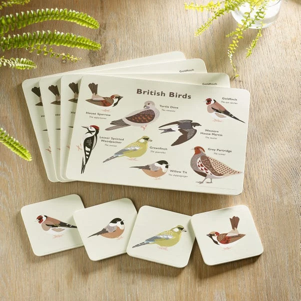 Set Of 4 Birds Placemats 7 Set Of 4 Birds Placemats - Image 5