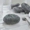 Pack Of 4 Steel Scourers -Kitchen Supplies 30924946