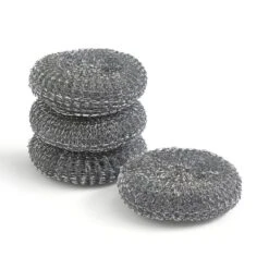 Pack Of 4 Steel Scourers -Kitchen Supplies 30924946 alt02