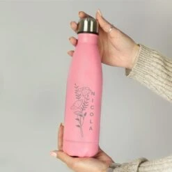 Personalised Floral Metal Insulated Drinks Bottle -Kitchen Supplies 30930017 alt03