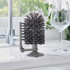 Glass Cleaning Brush With Suction