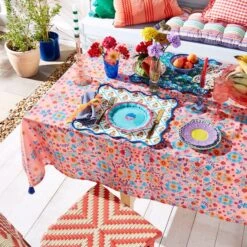 Sophie Robinson Block Print Tablecloth -Kitchen Supplies 30933868 alt02