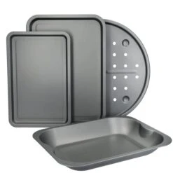 Kitchen Craft Set Of 4 Non-Stick Roasting And Baking Trays -Kitchen Supplies 30934082 alt03
