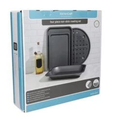 Kitchen Craft Set Of 4 Non-Stick Roasting And Baking Trays -Kitchen Supplies 30934082 alt06