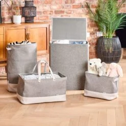 Minky Waterproof Laundry Basket -Kitchen Supplies 30937521 alt05