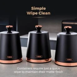 Set Of 3 Tower Cavaletto Kitchen Canisters -Kitchen Supplies 30938809 alt04