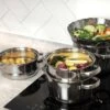 Kitchen Craft KitchenCraft 3-Tier Food Steamer With Glass Lid -Kitchen Supplies 30942771