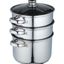 Kitchen Craft KitchenCraft 3-Tier Food Steamer With Glass Lid -Kitchen Supplies 30942778 alt02