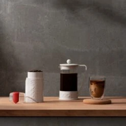 Bodum Brazil 4 Cup Off-White French Press Coffee Maker