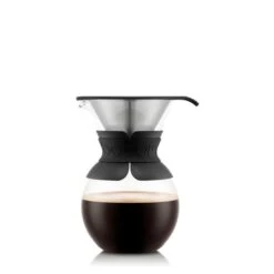 Bodum Black Pour Over Coffee Maker With Permanent Filter, 1L -Kitchen Supplies 30957450 alt03