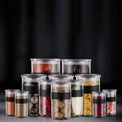 Bodum Presso Set Of 12 Storage Jars -Kitchen Supplies 30957497
