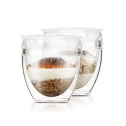 Bodum Pavina To Go Set Of 2 Double Walled Tumbler With Lid -Kitchen Supplies 30957500 alt01