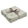 Pack Of 4 Sage Bee Dishcloths -Kitchen Supplies 30958371