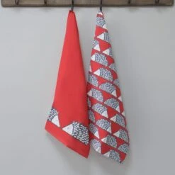Scion Dexam Spike Hedgehog Set Of 2 Tea Towels -Kitchen Supplies 30958686