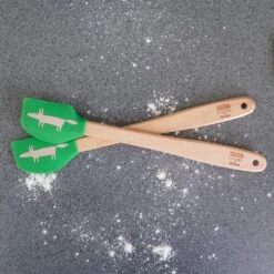 Scion Dexam Mr Fox Set Of 2 Mint Green Mini Silicone Spatula