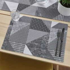 Catherine Lansfield Set Of 4 Larsson Geo Placemats
