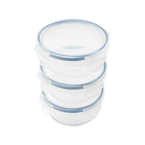 ADDIS Set Of 3 Round 300ml Clip Tight Storage Containers 4 ADDIS Set Of 3 Round 300ml Clip Tight Storage Containers - Image 2