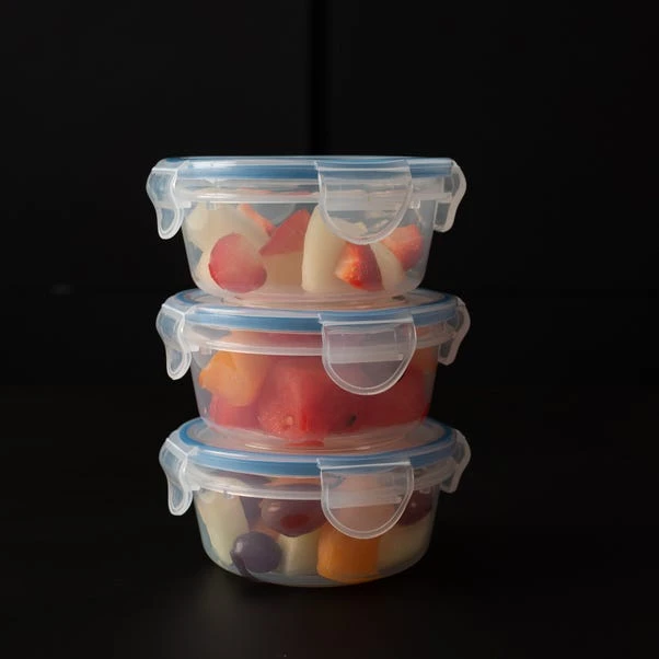 ADDIS Set Of 3 Round 300ml Clip Tight Storage Containers 6 ADDIS Set Of 3 Round 300ml Clip Tight Storage Containers - Image 4