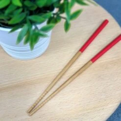 School Of Wok Set Of 5 Pairs Bamboo Chopsticks