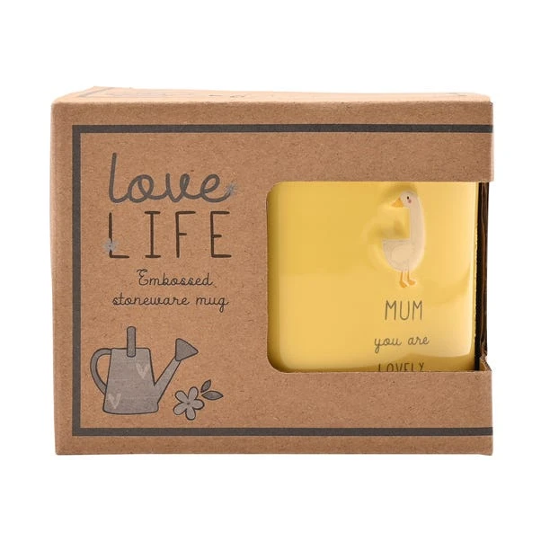 Love Life Mum Embossed Mug 5 Love Life Mum Embossed Mug - Image 3