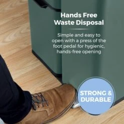 Tower 60L Recycling Pedal Bin With Drawer 33 Tower 60L Recycling Pedal Bin With Drawer -Kitchen Supplies 30990008 alt03