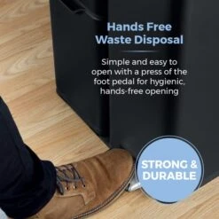 Tower 60L Recycling Pedal Bin With Drawer 25 Tower 60L Recycling Pedal Bin With Drawer -Kitchen Supplies 30990019 alt03