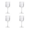 Set Of 4 Linear Wine Glasses -Kitchen Supplies 60206227